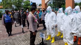 Lawan covid-19, Pemkab Sidoarjo bangun kampung Tangguh Semeru. (Fahmi/SJ Foto)