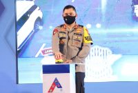 Polda Jatim Launching TACS, Selasa, 30/06/2020. (Yudha/SJ Foto)