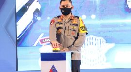 Polda Jatim Launching TACS, Selasa, 30/06/2020. (Yudha/SJ Foto)
