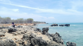 Pemandangan Pantai Kahuripan di Pulau Giligenting, Sumenep, Jawa Timur. (Foto Istimewa)