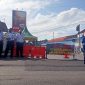 Pemberlakuan jalan satu arah diterapkan di Jl Seludang dan Jl Dr. Cipto, Kota Sumenep, Senin, 26/07/2020. (Didik/SJ Foto)