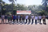 Deklarasi Pilkada Damai digelar di halaman Polres Sumenep, Rabu, 12/08/2020. (Foto istimewa)