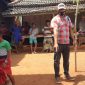 Petugas melakukan olah TKP kasus penganiayaan di Kecamatan Gayam, Sumenep, Jawa Timur. (Foto istimewa)