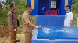 Bagian ESDA Pemkab Sumenep membangun rumah pompa di Pondok Pesantren Al Karimiyah, Desa Beraji, Kecamatan Gapura, Kabupaten Sumenep, Jawa Timur. (Dok. Bagian ESDA Pemkab Sumenep)