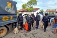 Ratusan personil gabungan dikirim ke Kepulauan Sumenep jelang pelaksanaan Pilkada yang akan digelar Rabu, 9/12/2020. (SJ Foto)
