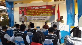 Launching Kampung Tangguh Narkoba di Desa Kalianget Timur, Kec. Kalianget, digelar Selasa, 22/01/2021. (Foto Istimewa)