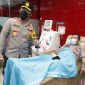 Aksi kemanusiaan, Kapolda Jatim Lakukan Pengecekan Anggota Yang Donor Plasma Konvalesen, Jumat, 05/02/2021. (Foto istimewa)