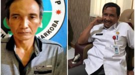 Foto: Tersangka AC (kiri) saat diamankan di Mapolres Sumenep, Moh. Ramli., S.Sos., M.Si., (Kanan) Kadis PMD (dok).