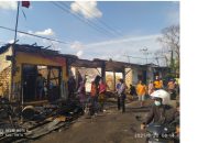 Breaking News, Pom Mini Di Pasar Lenteng Terbakar