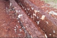 Foto:proyek irigisi di Desa Tambak Sari yang diduga tidak sesuai RAB