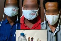 Foto: Tiga Tersangka Penyalahgunaan Narkoba Yang Diamankan Polsek Ganding Yang Salah Satunya Diduga Kuat Merupakan Perangkat Desa Gadu Barat, Kecamatan Ganding. (istimewa)