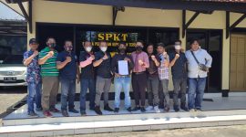 Foto: LSM KPK Nusantara Dan Equality Law Firm Saat Berada di Polsek Kota Sumenep