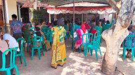 Foto: Kegiatan Vaksinasi Yang Diselengarakan Oleh Pemdes Langsar, Kecamatan Saronggi. 