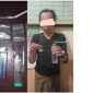 Foto: Tersangka AR Bersama Barang Buktinya Saat Diamankan Polsek Ganding