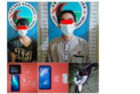 Foto: Tersangka JA Dan AA Berikut Barang Bukti Saat Diamankan Satresnarkoba Polres Sumenep