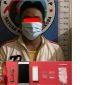 Foto:JA Bersama Barang Bukti Saat Diamankan Satresnarkoba Polres Sumenep