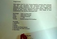 Foto: Surat Pembertahuan Aksi yang ditujukan kepada Kapolres Sumenep.