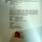Foto: Surat Pembertahuan Aksi yang ditujukan kepada Kapolres Sumenep. 