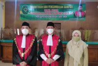 Foto:Ketua Pengadilan Negeri (KPN) Sumenep, Arie Andika Adikresna (tengah) bersama Wakil Ketua PN Yuli Purnomosidi. SH, MH.