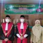 Foto:Ketua Pengadilan Negeri (KPN) Sumenep, Arie Andika Adikresna (tengah) bersama Wakil Ketua PN Yuli Purnomosidi. SH, MH.