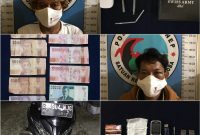 Foto: Kedua tersangka berikut Barang Bukti Saat Diamankan dikantor Satresnarkoba Polres Sumenep