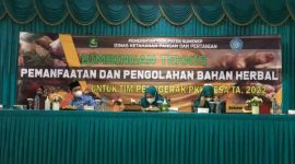 Foto: Dinas Ketahanan Pangan dan Pertanian Kabupaten Sumenep bekerjasama dengan TP-PKK Sumenep dalam acara bimbingan teknis pemanfaatan pengolahan bahan herbal.