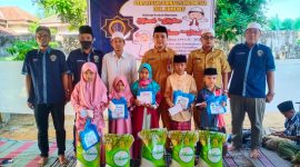 Foto: Persatuan Jurnalis Indonesia (PJI ) DPC Kabupaten Sumenep menggelar santunan anak yatim di desa Jambu, Kecamatan Lenteng