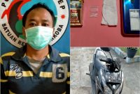 Foto: tersangka inisial T berikut barang buktinya saat diamankan di Mapolres Sumenep