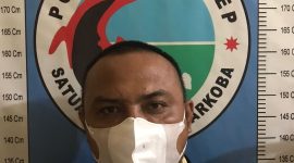 Foto: tersangka JS saat di amankan di mapolres Sumenep