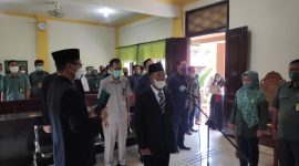 Foto:pengambilan sumpah jabatan juru sita pengganti yang digelar oleh PN Sumenep