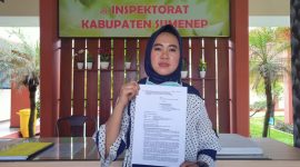 Foto: Sri Handayani saat berada di Inspektorat Kabupaten Sumenep