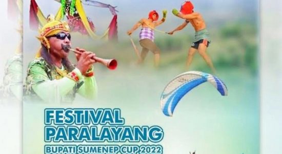 Foto: Pamflet Festival Paralayang Bupati Sumenep Cup 2022 (istimewa)
