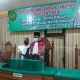 Foto: Ketua Pengadilan Negeri Sumenep, Arie Andhika Adikresna SH M.H. saat membacakan petikan SK Hasan Basri dan Ulfah Yunita, SH sebagai Panitera Pengganti.