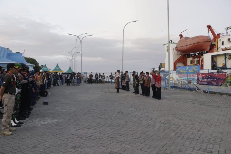 Foto: Apel Pemberangkatan Safari kepulauan bupati Sumenep 2022.