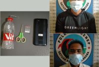 Foto: Kedua Tersangka saat berada di kantor Satresnarkoba Polres Sumenep