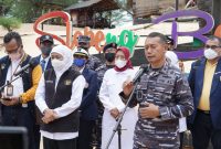 Foto: Gubernur Jawa Timur Khofifah Indar Parawansa saat berikan sambutan