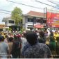 Foto: Massa aksi dari Badan Penegak Keadilan (BPK) mendapat pengawalan ketat pihak kepolisian.