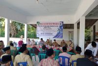 Foto: Abd Basith, Kades Tamidung didampingi Forpimka Batang-Batang saat menggelar Musdes di Balai Desa Tamidung. (istimewa) 