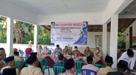 Foto: Abd Basith, Kades Tamidung didampingi Forpimka Batang-Batang saat menggelar Musdes di Balai Desa Tamidung. (istimewa) 