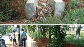 Foto:Proyek drainase yang berlokasi di desa Jabaan manding
