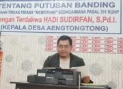Tingkat Banding, PT Surabaya Kuatkan Putusan PN Sumenep Atas Vonis 7 Bulan Penjara Kades Aengtongtong