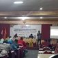 Foto:Rafiqi, S. Hi memberikan materi saat acara sosialisasi pengawasan partisipatif yang dilaksanakan oleh Bawaslu Sumenep