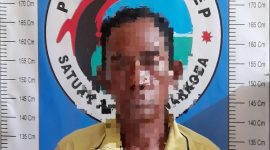 Foto:Tersangka TL warga Desa Palasa talango