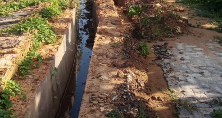 Proyek irigasi yang ada di Desa Kacongan, Kecamatan Kota sumenep