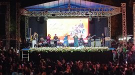 Foto:Bupati Fauzi saat meluncurkan Calender of Event 2023