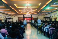 Foto:Suasana tes tulis calon anggota PPS yang dilaksanakan oleh KPU Sumenep di Gedung Adi Podai