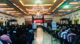 Foto:Suasana tes tulis calon anggota PPS yang dilaksanakan oleh KPU Sumenep di Gedung Adi Podai
