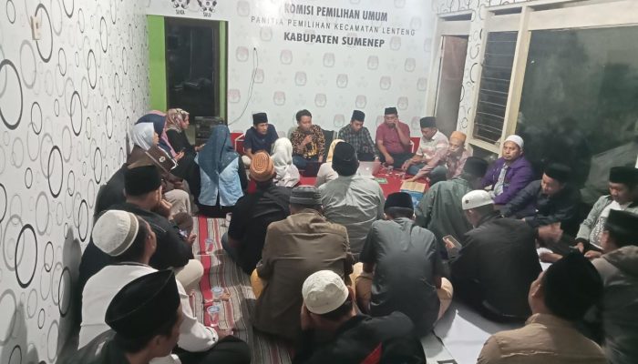 Komitmen Sukseskan Pemilu 2024, PPK Lenteng Gelar Rakor Bersama Seluruh Anggota PPS
