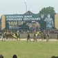 Kerapan Sapi piala KASAD berlangsung di Bangkalan, Jawa Timur, Senin, 20/03/2023. (Foto: Agus Josiandi)