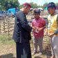 Foto:Bupati Fauzi santuni anak yatim sebelum acara pembukaan kerapan kambing championship 2023